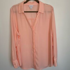 Liz Claiborne Light Coral Blouse Size 1X